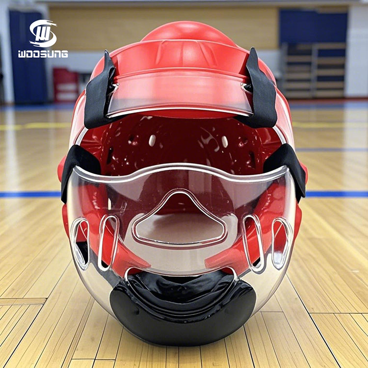 Pengawal Kepala Taekwondo dengan Perisai Muka